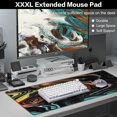 thumbnail image 2 of Gaming Mouse Pad,Large Mouse Pad(35.4×15.7in) Extended Desk Mat,Keyboard and Mouse Pad,Mousepad with Stitched Edges,Non-Slip Desk Pad,Waterproof Mouse Pads for Home Office Gaming Working, 2 of 6