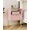 Pink, variant on Nightstand with One Drawer, Stripe Night Stand and Frame