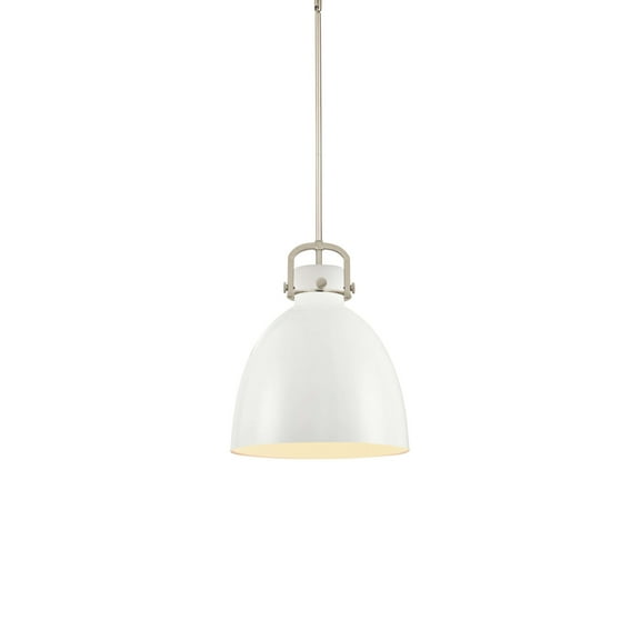 Innovations Lighting 410-1SL-SN-M412-14W Newton Bell 14" Wide Suspension Pendant - Nickel