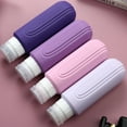 thumbnail image 3 of Micebay Leak-Proof 6-oz Silicone Squeezable Travel Bottles for Toiletries, Refillable Travel Size Containers, BPA Free, TSA Approved, Purple, 4 Pack, 3 of 9