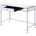 thumbnail image 3 of Benjara Rectangular Storage Writing Desk, Pink-Color:White, 3 of 5