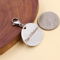 thumbnail image 4 of Custom Medical ID Keychain for Men Women Seniors – Waterproof Stainless Steel Emergency Alert Tag, Free Engraving, Round Medical Jewelry Gift, 4 of 7