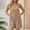 Khaki women's boho summer outfit a1, variant on Women's Round Neck Sleeveless Crop Top Shorts Set Casual Boho Vacation Outfit Loose 2 Piece Matching Lounge Sets Solid Summer Travel Clothes, Wine S