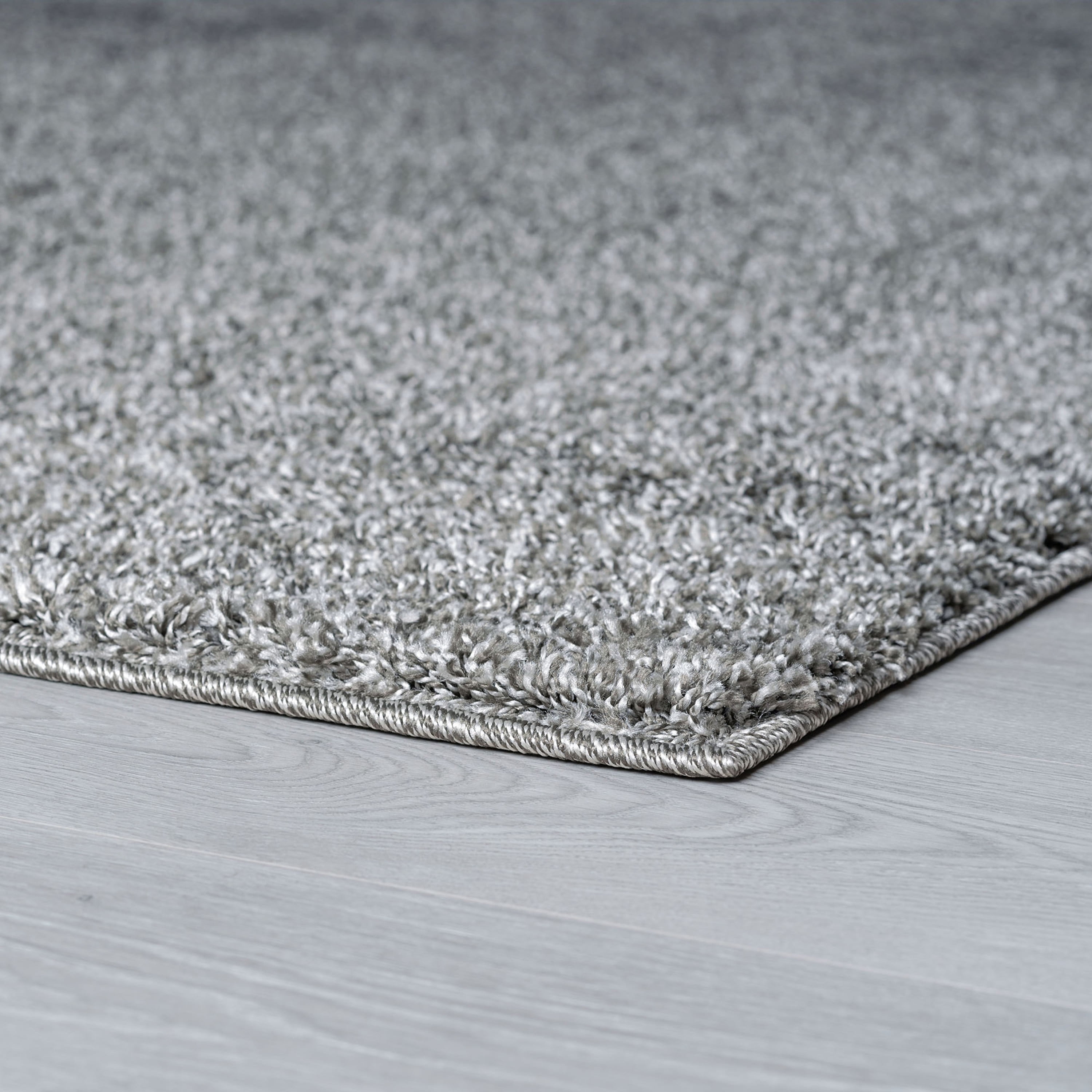 Shag 8x10 Area Rug Thick (7'10'' x 10') Solid Taupe Living Room Easy to Clean
