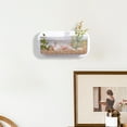 thumbnail image 4 of Tgbvmt Wall Mounted Transparent Storage Box 免打孔 Hydroponic Fish Tank Flowerpot Multi-Functional Plastic Organizer for Office Living Room Bathroom Cosmetics Toys Small Items Home Decor, 4 of 6