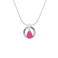 thumbnail image 2 of Delight Jewelry Hot Pink Easter Egg with Color Crystal Dots Hero Ring Charm Necklace, 18", 2 of 4