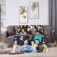 thumbnail image 4 of GOT7 Jay B Blanket Soft and Comfortable Warm Fleece Throw Blankets Carpet Rug Decoration Gift for Decor Room Dormitory Picnic Yoga Sofa Camping Travel All Season, 4 of 6