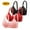 Black+Red+Pink, variant on Hjlmsx Push Up Bras for Women No Underwire Seamless Lace Wireless Comfort Everyday Bras Full Coverage Adjustable Breathable Bra 3 Pack