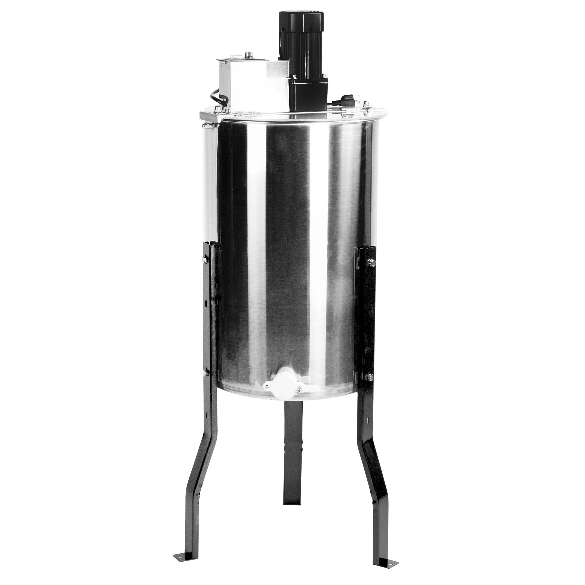 VIVO Large Electric 3 Frame Stainless Steel Honey Extractor with Strainer Honeycomb Drum Spinner BEE-V003E 