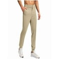 thumbnail image 2 of SGFCWSX Jogger Pants for Men,Zippered Pocket Breathable Solid Casual Athletic Golf Pants Khaki XL, 2 of 5