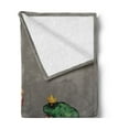 thumbnail image 2 of Fantasy Soft Flannel Fleece Throw Blanket, Princess Kissing Frog Prince 3 Dimensional Design Fairytale Characters Magic, Cozy Plush for Indoor and Outdoor Use, 50" x 70", Multicolor, by Ambesonne, 2 of 5