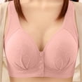 thumbnail image 2 of Admvng Women's Front Closure Bra Wireless Comfort Sleep Everyday Bra, 2 of 7