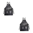 thumbnail image 2 of Justharion Unisex Kitchen Apron For Easy Cleanup And Style Affordable And Stylish Black 2Set, 2 of 6