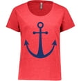 thumbnail image 3 of Inktastic Anchor Nautical Women's Plus Size T-Shirt, 3 of 5