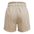 thumbnail image 6 of Casual Shorts for Women Summer Elastic High Waist Straight Leg Relaxed Fit Lightweight Beach Shorts with Pockets, 6 of 6