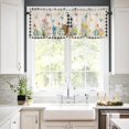 thumbnail image 3 of Fall Pumpkin Kitchen Window Tier Curtains and Valance 3 Pieces Set Farmhouse Sunflower Maple Leaves Window Valances Rod Pocket Panels Privacy Thanksgiving Cafe Tiers Bedroom Short Window Treatment, 3 of 5