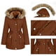 thumbnail image 3 of Chaquetas y abrigos casuales con capucha de manga larga para mujer, chaqueta impermeable de color sólido, con capucha para exteriores, cortavientos, holgada, con bolsillo, blusa de poliéster para muje, 3 of 8