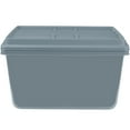 thumbnail image 3 of Hefty 18 Gallon Plastic Storage Tote, Smoke Blue, Set of 6, 3 of 11
