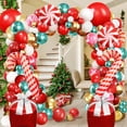 thumbnail image 4 of Guirlande de Ballons de Noël, 168 Pcs Ballons de Noël Ballons Rouges Roses Verts pour Décorations de Noël..., 4 of 7