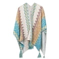 thumbnail image 2 of LOVZFMLL Cardigans Cardigan pour Femmes Mode Femmes Hiver Bouton Uni Capes Tricotées Manteau, 2 of 3