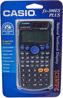 Casio FX-300ES Plus Scientific Calculator Textbook Display, Black - Walmart.com
