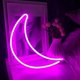 thumbnail image 1 of Warm White Moon Neon Sign Art Wall Decor USB Battery Powered Neon Sign Night Light Lamp, 1 of 4