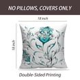 thumbnail image 2 of LALILO Throw Pillow Covers Watercolor Ornament Floral Motif Cushion Cover 18" x 18", 2 Pack, 2 of 6