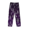 thumbnail image 5 of Disketp Snowflake Gradient Purple Men'S Pajama Pants - Ultra Soft Fleece Sleep And Lounge Pants (Size: S-Xxl), 5 of 9
