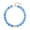 Blue, variant on Colorful Necklaces for Women Trendy Multicolor Large Square Resin Beads Necklace, Boho Statement Choker Necklaces, for Summer Beach Vacation Outfit Use