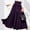Purple, variant on JNGSA Women's High Waist Formal Skirt Elegant Front Lace-Up Pleated Skirt Buisness Casual Flowy Long Skirt Black