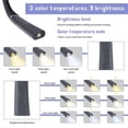 thumbnail image 5 of Lámpara de lectura LED para el cuello, 3 colores, 6 niveles de brillo, brazos flexibles, recargable, larga duración, 5 of 5