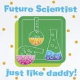 thumbnail image 2 of CafePress - Future Scientist Like Daddy Baby Body Suit - Baby Light Bodysuit, Size Newborn - 24 Months, 2 of 4