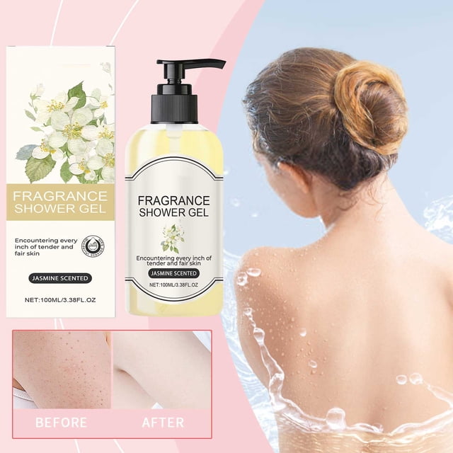 Fiudx Gel de Jazmín, Gel de Aromaterapia, Crema Hidratante y Limpia, Uso Diario En Baño, Cuidado En Piel Femenina, Empaque Exquisito.