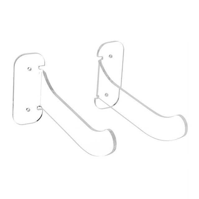 Étagère de Rangement Suspendue en Acrylique pour Tapis de Yoga pour Serviette de Maison Bandes de Résistance - Transparent