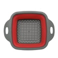 thumbnail image 1 of Storage Bag Fruit And Vegetable Basket Folding Filter Square Draining Basket Collapsible Colander Kitchen, 1 of 5