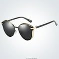 thumbnail image 4 of KKTREE Serenade Cat-Eye Polarized Sunglasses, Golden Metal Frame, Retro Eyewear, 4 of 24