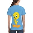 thumbnail image 5 of Cartoon Tweety Bird Teen T-Shirt Crewneck Short Sleeve Double-Sided Print Summer Tee Shirts Top For Youth Boys Girls Children X-Large, 5 of 7