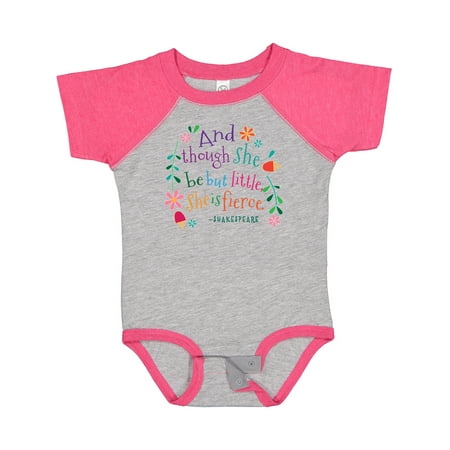 

Inktastic She is Fierce Funny Shakespeare Quote Gift Gift Baby Girl Bodysuit