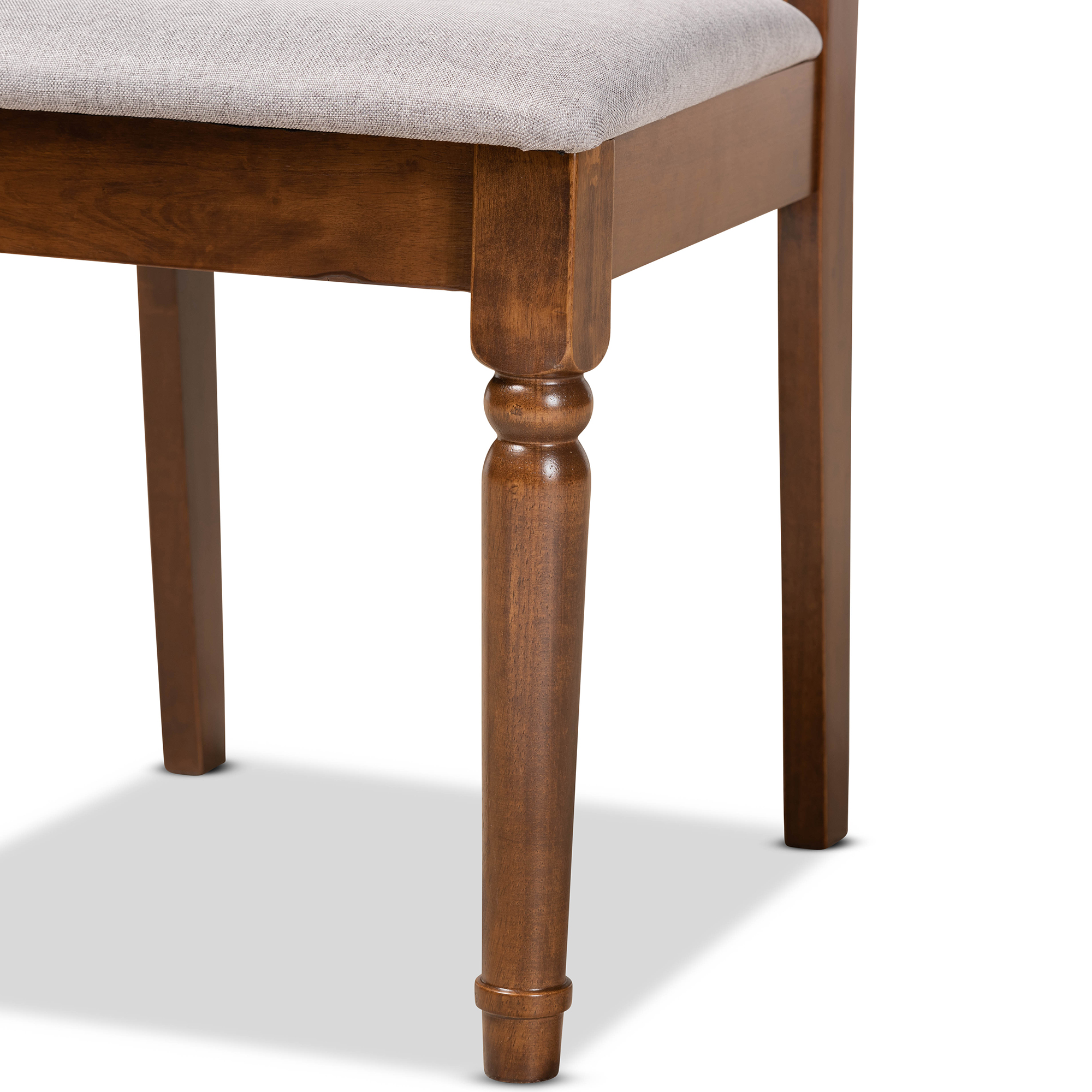 Baxton Studio Cherese Dining Chair, Set of 2, Grey