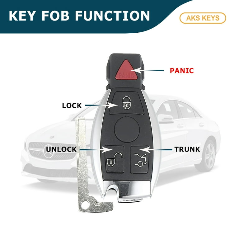 Mercedes-Benz Keyless Remote Key Fob (1997-2016) | Unlocked IYZ3312 With Remote Start & Trunk Release