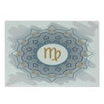 thumbnail image 1 of Zodiac Virgo Cutting Board, Ornate Oriental Mandala Motif in Doodle Style Karma and Themes, Decorative Tempered Glass Cutting and Serving Board, Small Size, Multicolor, by Ambesonne, 1 of 1