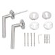 thumbnail image 3 of 2 Pcs Modern Round Passage Door Lever Door Handle Lever Door Handle Lever Set, 3 of 3