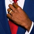 thumbnail image 3 of Avariah Diamonds Solid 14k Yellow Gold 6.2mm Milgrain Half Round Comfort Fit Wedding Band Size 10 - Ring Size 10.0, 3 of 4