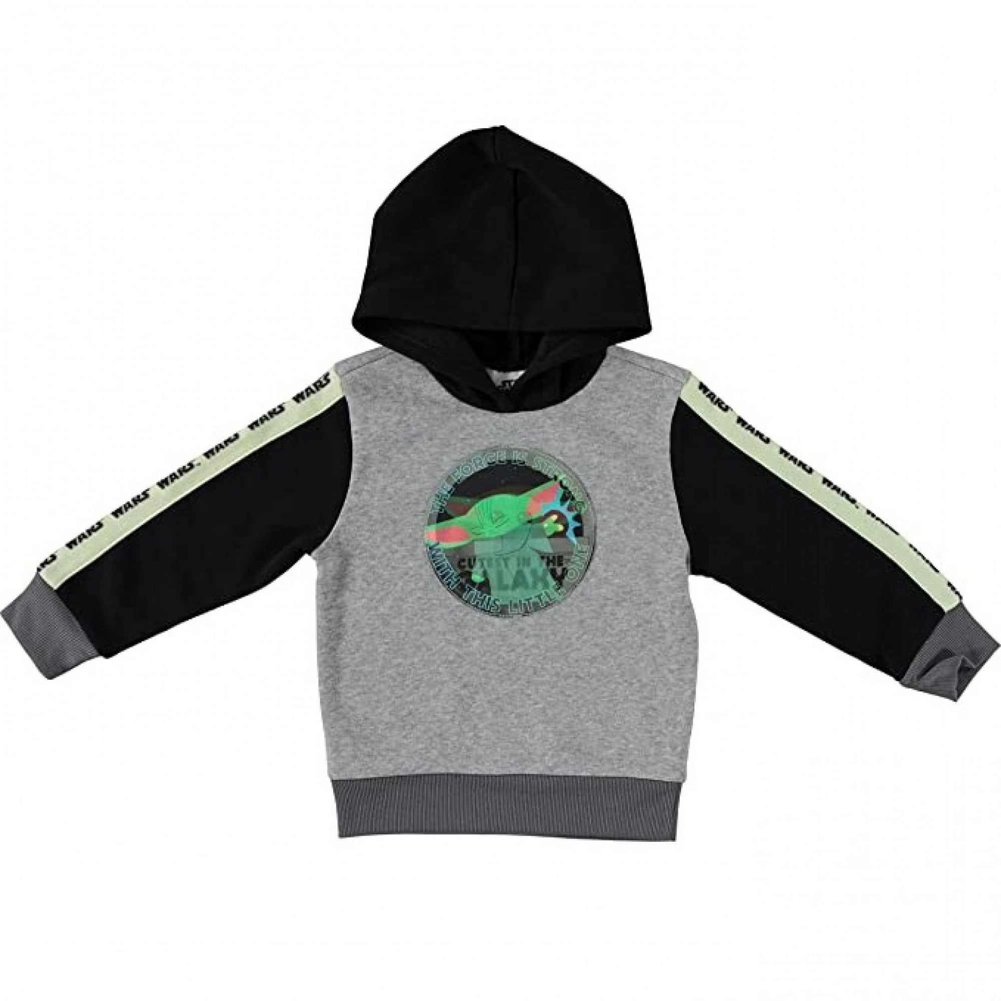 Star Wars The Mandalorian The Child Grogu Lenticular Patch Youth Hoodie Set Toddler 4T Walmart