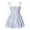 Blue, variant on Fshinging Colorful Butterfly Print Flower Dresses For Toddler Girls Summer Sleeveless Strap Dress Size 4-5 Years