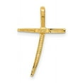 thumbnail image 3 of 14K Yellow Gold Polished Cross Pendant Necklace with Chain, 3 of 5