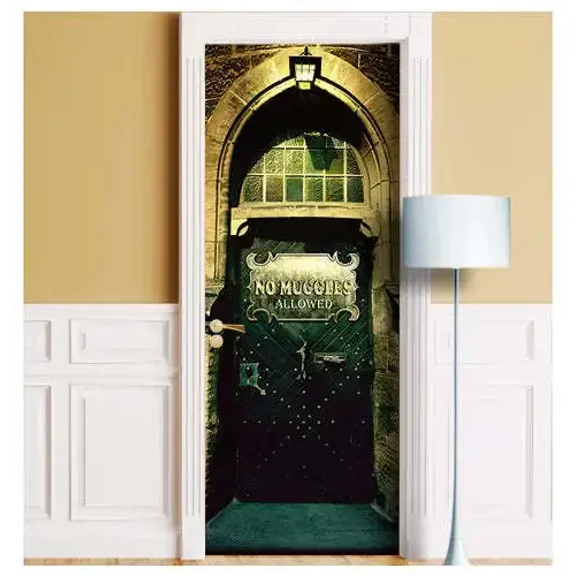 Church View Door Stickers Modern Architecture Mural Decal Building Landscape Home Bedroom r Wallpape