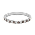 thumbnail image 2 of 0.18 Cts Garnet Half Eternity Band 925 Sterling Silver Stackable Mother's Day Gift Ring, 2 of 3