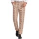 thumbnail image 1 of Pantalón de traje formal de ajuste regular para hombre INSPIRE CHIC, a cuadros, talla 38, color caqui, 1 of 7