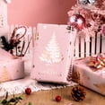 HOMERAL Rose Gold Foil Christmas Tree Wrapping Paper Roll, 17 in x 33 ...
